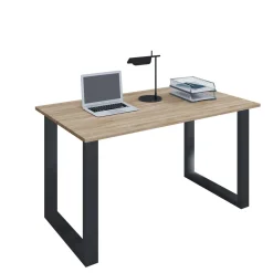 Schreibtisch Lona 110 x 50 cm U-Fußgestell Buche/weiß