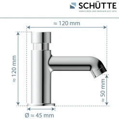 Schütte Kaltwasser-Standventil „Lima“ chrom