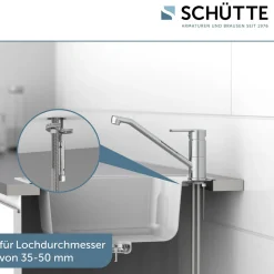 Schütte Spültischarmatur „Main“ chrom 360° schwenkbar