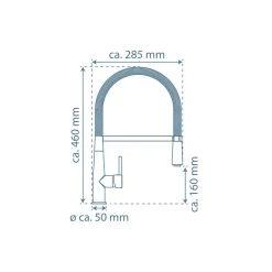 Schütte Spültischarmatur „New York“ chrom mit Geschirrbrause