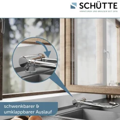 Schütte Spültischarmatur „Window“ chrom schwenkbar
