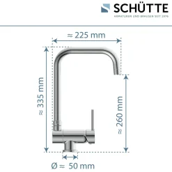 Schütte Spültischarmatur „Window“ chrom schwenkbar