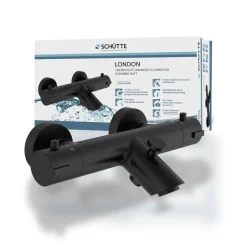 Schütte Wannenfüllarmatur „London“ Schwarz matt