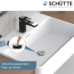 Schütte Waschtischarmatur „Madagaskar“ schwarz/chrom