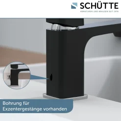 Schütte Waschtischarmatur „Madagaskar“ schwarz/chrom