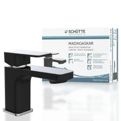 Schütte Waschtischarmatur „Madagaskar“ schwarz/chrom