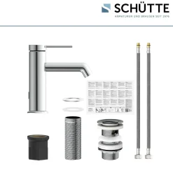 Schütte Waschtischarmatur „Los Angeles“ chrom Eco-Click-Funktion