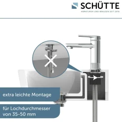 Schütte WT-Armatur Liverpool,chrom,Eco-Klick-