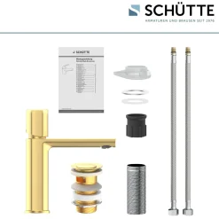 Schütte WT-Armatur New York,gold,Kartusche mit