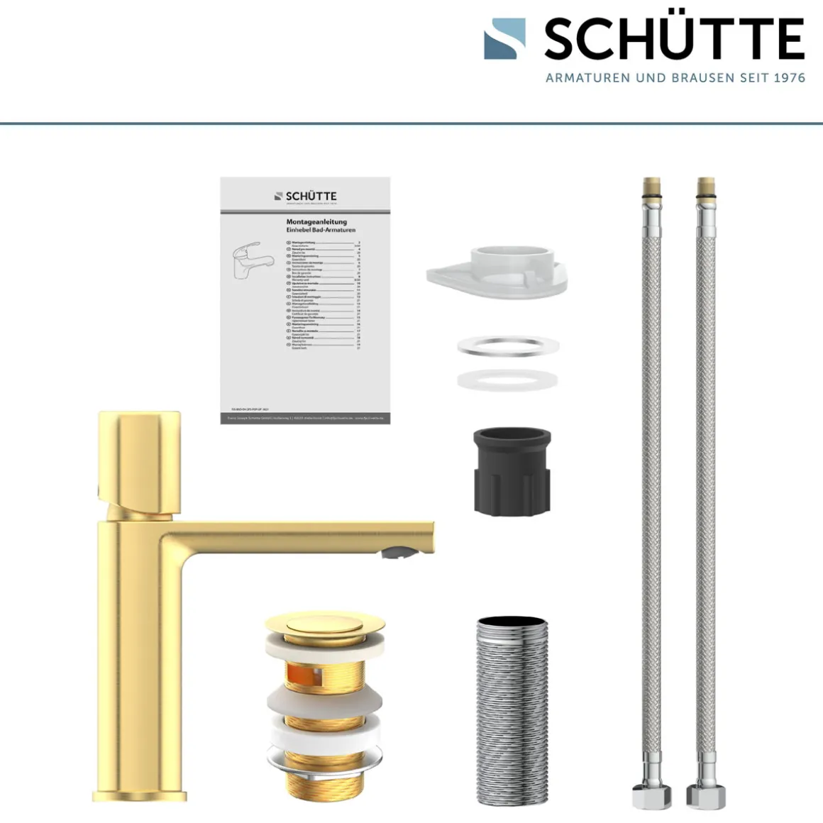 Schütte WT-Armatur New York,gold,Kartusche mit