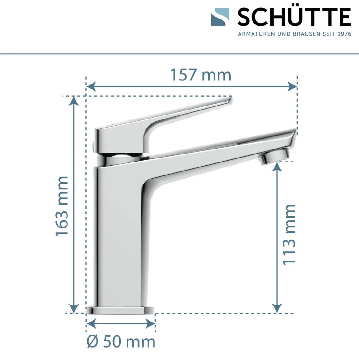 Schütte WT-Armatur Raven,chrom,Kartusche mit