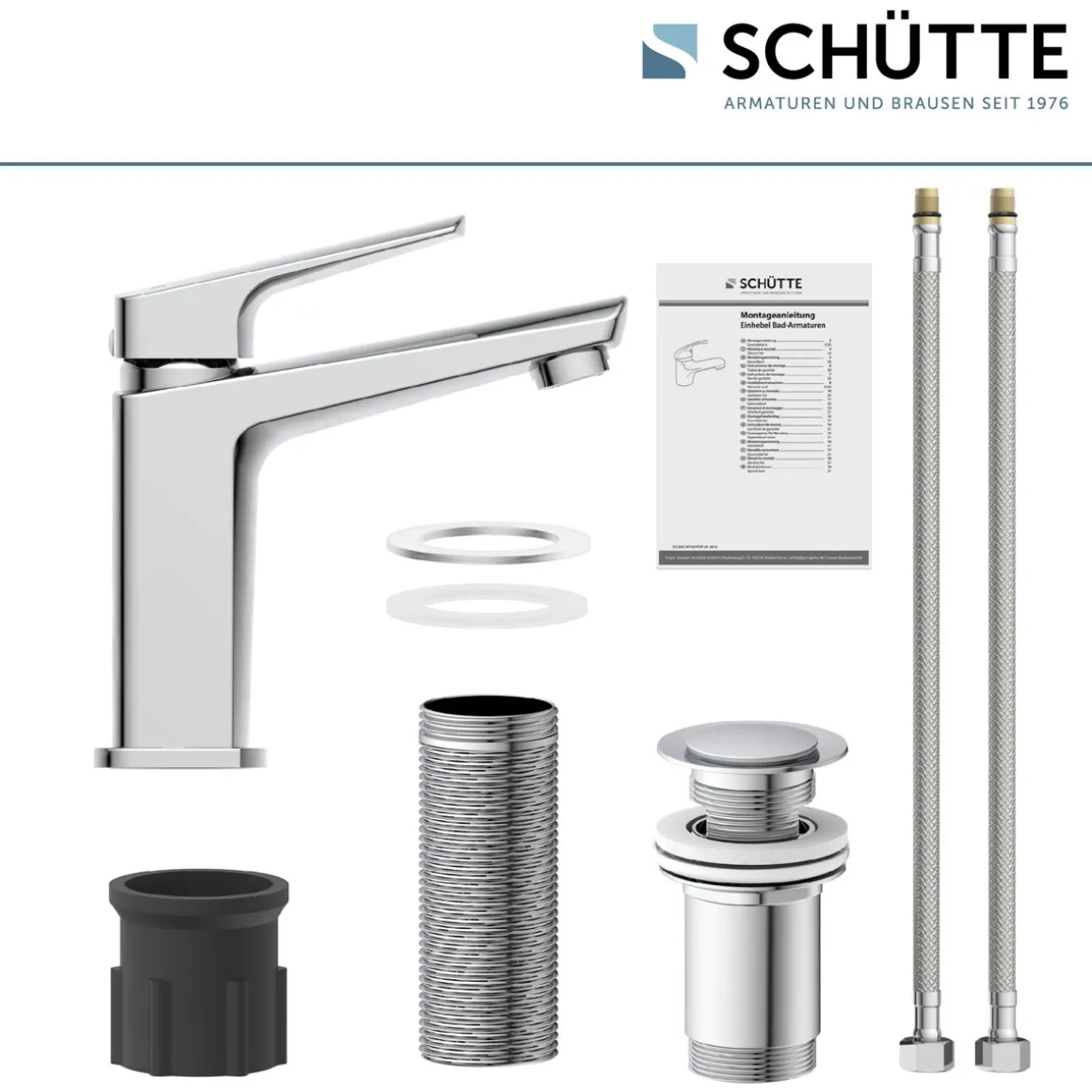 Schütte WT-Armatur Raven,chrom,Kartusche mit