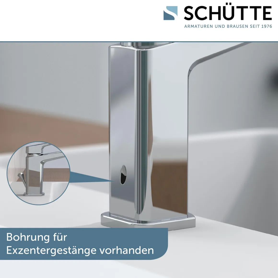 Schütte WT-Armatur Raven,chrom,Kartusche mit