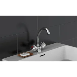 Schütte WT-Armatur Savino,chrom,Zweigriff