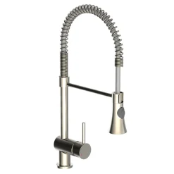 Schütte Design-Spültischarmatur Cornwall Spiralfeder Edelstahloptik