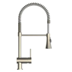 Schütte Design-Spültischarmatur Cornwall Spiralfeder Edelstahloptik