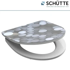 Schütte Duroplast HG WC-Sitz ROUND DIPS mit Absenkautomatik und Schnellverschluss