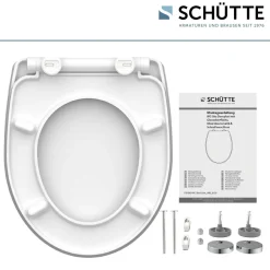 Schütte Duroplast HG WC-Sitz ROUND DIPS mit Absenkautomatik und Schnellverschluss