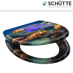 Schütte Duroplast WC-Sitz SEA LIFE mit Absenkautomatik und Schnellverschluss