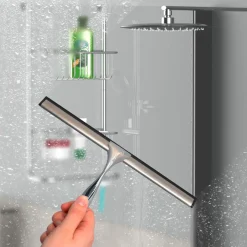 Schütte Duschabzieher Chrom zum Kleben oder Schrauben