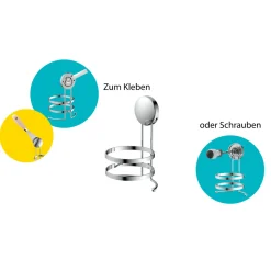 Schütte Haartrockner-Halter zum Kleben oder Schrauben