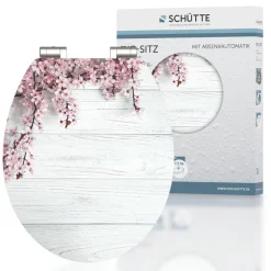 Schütte MDF HG WC-Sitz FLOWERS AND WOOD mit Absenkautomatik