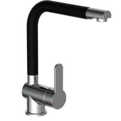 Schütte Schwenkbare Küchenarmatur Rio chrom schwarz matt