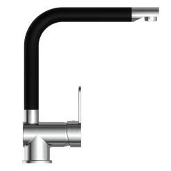 Schütte Schwenkbare Küchenarmatur Rio chrom schwarz matt