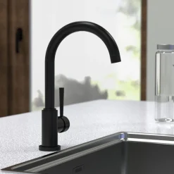 Schütte Spültischarmatur Cornwall Schwarz matt