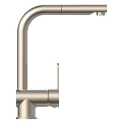 Schütte Spültischarmatur London Edelstahloptik mit herausziehbarem Auslauf