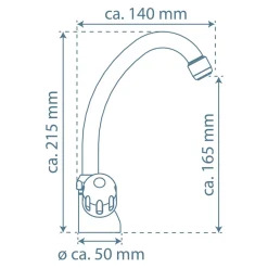 Schütte Spültischarmatur Peruzzi Niederdruck schwenkbar