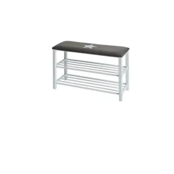 Schuhbank mit Sitzkissen Stern ca 78 x 48 x 30 cm