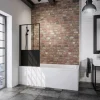 Schulte BlackStyle Badewannenfaltwand Komfort 1-teilig Dekor Atelier 5 140 x 80 cm