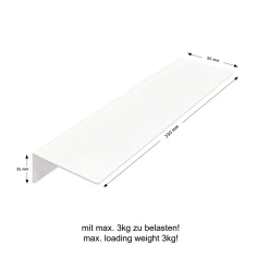 Schulte Duschablage zum Kleben Größe M Mattweiß