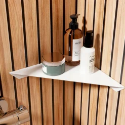 Schulte Duschablage zum Kleben über Eck Mattweiß