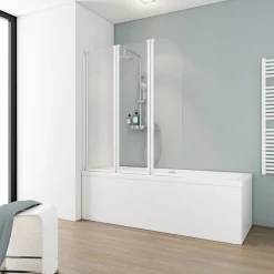 Schulte Badewannenfaltwand 3 teilig Alpinweiß