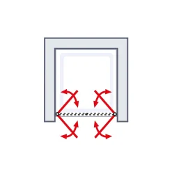 Schulte BlackStyle Pendeltür in Nische Alexa Style 2.0 192 x 80 cm