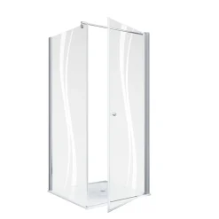 Schulte Drehtür Alexa Style 2.0 inkl Seitenwand 90 x 90 cm Dekor Liane