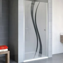 Schulte Drehtür AlexaStyle 2,0 in Nische 192 x 90 cm alu Liane