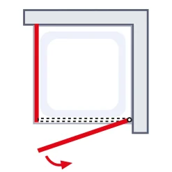 Schulte Drehtür inkl Seitenwand Alexa Style 2.0 90 x 192 x 90 cm