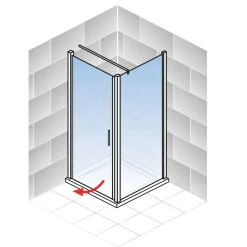 Schulte Drehtür inkl SeitenwandAlexa Style 2.0