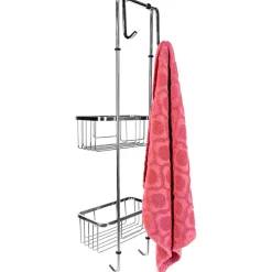 Schulte Duschablage zum Hängen mit zwei Etagen chromoptik