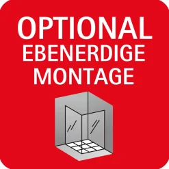 Schulte Duschwand MasterClass Eckeinstieg 4 teilig Montage auf Fliesen 200 x 89 cm