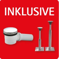 Schulte Duschwanne rechteckig 75 x 90 cm weiß