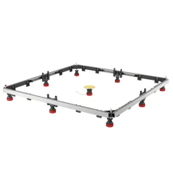 Schulte Duschwannen-Einbaurahmen grau Eisen Verzinkt 70-150 x 70-180 x 12-17 cm