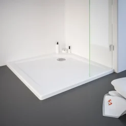 Schulte Eckdusche mit Drehtür Alexa Style 2.0 Alu Natur ESG fixil 90 x 90 cm