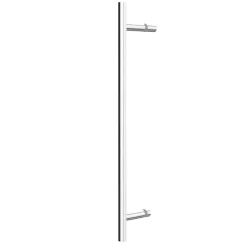 Schulte Eckdusche mit Drehtür Alexa Style 2.0 Alu Natur ESG fixil 90 x 90 cm