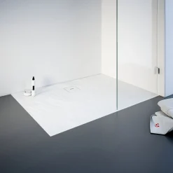 Schulte Eck-Duschwanne Rechteck Steinstruktur 120 x 4 x 90 cm alpinweiß