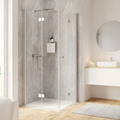 Schulte Eckeinstieg Garant 2.0 Drehfalttür 90 x 90 x 200 cm