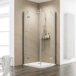 Schulte Eckeinstieg Master Class inkl Duschwanne 90 x 90 cm